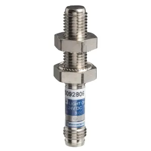 XUAH0203S Фотоелектричні датчики XU, XUA, emitter, 12...24 V DC, M8 Фотоелектричні датчики XU, XUA, emitter, 12...24 V DC, M8