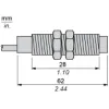 XUB2ANBWL5R Фотоелектричний датчик - XUB - receiver - 90° - Sn 15м - 12..24В DC - кабель 5м