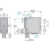 XUK5LAPSMM12 Фотоелектричні датчики XU, photo electric laser sensor, XUK, diffuse energetic, Sn 1,2 m, 10...30 V DC, M12