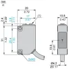 XUM2ANCNL2 Фотоелектричні датчики XU, XUM, з прохідним променем, Sn 15 m, 12...24 V DC, кабель 2 m