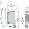 XUM2ANCNM8 Фотоелектричні датчики XU, XUM, з прохідним променем, Sn 15 m, 12...24 V DC, M8