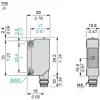 XUM2ANSBM8 Фотоелектричні датчики XU, miniature, з прохідним променем, Sn=15 m, NPN, connector M8
