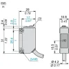 XUM2APSBL5R Фотоелектричні датчики XU, miniature, з прохідним променем, Sn=15 m, PNP, receiver, кабель 5 m XUM2APSBL5R Фотоелектричні датчики XU, miniature, з прохідним променем, Sn=15 m, PNP, receiver, кабель 5 m