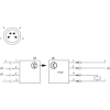 XUM2APXBM8 Фотоелектричні датчики XU, miniature, з прохідним променем, Smax=30 m, system, PNP, connector M8