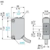 XUM5APCNL2 Фотоелектричні датчики XU, XUM, diffuse, Sn 1 m, 12...24 V DC, кабель 2 m