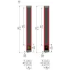 XUSL4MB30H046N Світлова завіса безпеки тип 4, Telemecanique Світлові штори безпеки XUSL, integrated muting hardware config T4 R30 H=46 cm D4 12 m