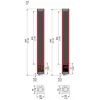 XUSL4MB30H061N Світлова завіса безпеки тип 4, Telemecanique Світлові штори безпеки XUSL, integrated muting hardware config T4 R30 H=61 cm D4 12 m