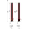 XUSL4MB40H196N Світлова завіса безпеки тип 4, Telemecanique Світлові штори безпеки XUSL, integrated muting hardware config T4 R40 H=196 cm D4 12 m