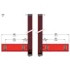 XUSZAML2XP Multi beam prebuilt muting arms, Telemecanique Світлові штори безпеки XUSL, light curtain arm L 2 parallel beams