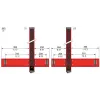 XUSZAMT2XT Multi beam prebuilt muting arms, Telemecanique Світлові штори безпеки XUSL, light curtain arm T 2crossed beams