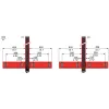 XUSZAMT4PTS Multi beam prebuilt muting arms, Telemecanique Світлові штори безпеки XUSL, light curtain arm T 4P beams high speed conveyor