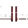 XUSZASL2PP Single beam prebuilt muting arms, Telemecanique Світлові штори безпеки XUSL, light curtain arm L 2parallel
