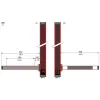 XUSZASL2PPS Single beam prebuilt muting arms, Telemecanique Світлові штори безпеки XUSL, light curtain arm L 2parallel high speed conveyor