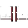 XUSZASL2PPT Single beam prebuilt muting arms, Telemecanique Світлові штори безпеки XUSL, light curtain arm L 2parallel transparent material