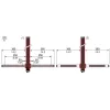 XUSZAST4PPT Single beam prebuilt muting arms, Telemecanique Світлові штори безпеки XUSL, light curtain arm T 4parallel transparent material