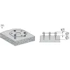 XUSZFB1 Telemecanique Світлові штори безпеки XUSL, Column Simple fixing base