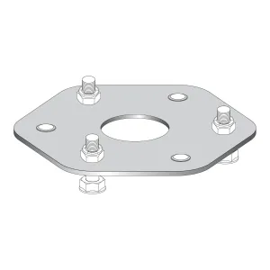 Telemecanique Світлові штори безпеки XUSL, Column Simple fixing base