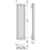 XUSZMD061 Telemecanique Світлові штори безпеки XUSL, Mirrors for light curtains with fastening systems 715 mm, Hp = 610 mm