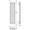 XUSZMD106 Telemecanique Світлові штори безпеки XUSL, Mirrors for light curtains with fastening systems 1230 mm, Hp = 1060 mm