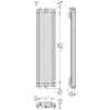 XUSZMD121 Telemecanique Світлові штори безпеки XUSL, Mirrors for light curtains with fastening systems 1400 mm, Hp = 1210 mm