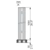 XUSZSC105R Telemecanique Світлові штори безпеки XUSL, Column without mirror 1000 mm with cable gland PG11, Hp = 610 mm