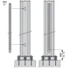 XUSZSC105R Telemecanique Світлові штори безпеки XUSL, Column without mirror 1000 mm with cable gland PG11, Hp = 610 mm