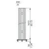 XUSZSC172R Telemecanique Світлові штори безпеки XUSL, Column without mirror 1670 mm with cable gland PG11, Hp = 1360 mm