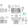 XUZ2003 Фотоелектричні датчики XU, accessory for sensor, 3D fixing kit, support for Стрижень М12