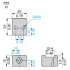 XUZASK002 Фіксуючий кронштейн, Фотоелектричні датчики XU, accessory for sensor, XUK laser, dovetail