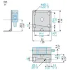 XUZASM005 Фіксуючий кронштейн, Фотоелектричні датчики XU, accessory for sensor, XUM, side mounting