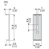 XUZDVM101 Фотоелектричні датчики XU, accessory for sensor, XUM, vertical diaphragm, 1.0 m