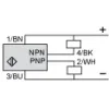 XX512A1KAM8 Ультразвукові датчики XX, ultrasonic sensor cylindrical M12, Sn 0.05 m, 2 НІ, M8 connector