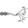 XX518A3NAL2 Ультразвукові датчики XX, ultrasonic sensor cylindrical M18, Sn 0.5 m, NO, кабель 2 m