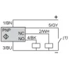 XX630A1HCM12 Ультразвукові датчики XX, ultrasonic sensor cylindrical M30, Sn=1 m, NC+НІ PNP sync, M12