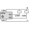 XX630A3NCM12 Ультразвукові датчики XX, ultrasonic sensor cylindrical M30, Sn 8 m, NC + НІ, M12 connector