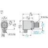 XX7V1A1NAM12 Ультразвукові датчики XX, ultrasonic sensor parallelepipedic, Sn 0.5 m, NO, M12 connector