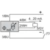 XX930A1A2HM12 Ультразвукові датчики XX, ultrasonic sensor cylindrical M30, Sn=1 m, аналоговий вихід 4 20 мА sync, M12