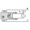 XX930A2A1M12 Ультразвукові датчики XX, ultrasonic sensor cylindrical M30, Sn 2 m, 0...10 В, M12 connector