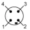 XX9D1A1F1M12 Ультразвукові датчики XX, ultrasonic sensor 80x80, Sn 1 m, 0...10 В, M12 connector