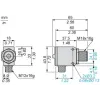 XX9V1A1F1M12 Ультразвукові датчики XX, ultrasonic sensor parallelepipedic, Sn 0.5 m, 0...10 В, M12 connector