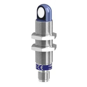 Ультразвукові датчики XX, ultrasonic sensor cyl. 90 deg M18, Sn=1 m, аналоговий вихід 4 20 мА, SYNC, connector M12