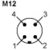 XXR18A4KAM12 Ультразвукові датчики XX, ultrasonic sensor cylindrical M18, receiver, Sn 1 m -2 НІ, M12 connector