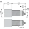 XXS30P8NNM12 Ультразвуковий датчик, plastic, циліндричний M30, straight, 8 m, 2 NPN