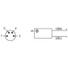 XXT12A8M8 Ультразвукові датчики XX, ultrasonic sensor cylindrical M12, transmitter Sn 0.2 m, M8 connector