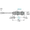 XXV18B1PBL2 Ультразвукові датчики XX, ультразвуковий датчик, M18 metal, Sn 50 mm, PNP NC, кабель 2 m
