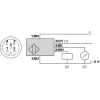 XXW54P3APL01M12 Ультразвуковий датчик, plastic, Wide Beam Φ54, 3м, 4…20мA+PNP, 0,15м cable + M12-5pin male connector