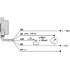 XXW54P3HPL01DM6 Ультразвуковий датчик, plastic, Wide Beam Φ54, 3м, 0.5…4.5V+PNP, 0,15м cable+ 6pin Deutsch male connector