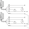 XXW54P3HPL01DM6 Ультразвуковий датчик, plastic, Wide Beam Φ54, 3м, 0.5…4.5V+PNP, 0,15м cable+ 6pin Deutsch male connector