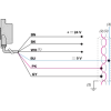 XXW54P3JL05 Ультразвуковий датчик, plastic, Wide Beam Φ54, 3м, CAN SAE J1939, 0,5м cable