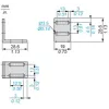 XXZ1933 Accessory for XX7-F - 90° фіксуючий кронштейн - metallic